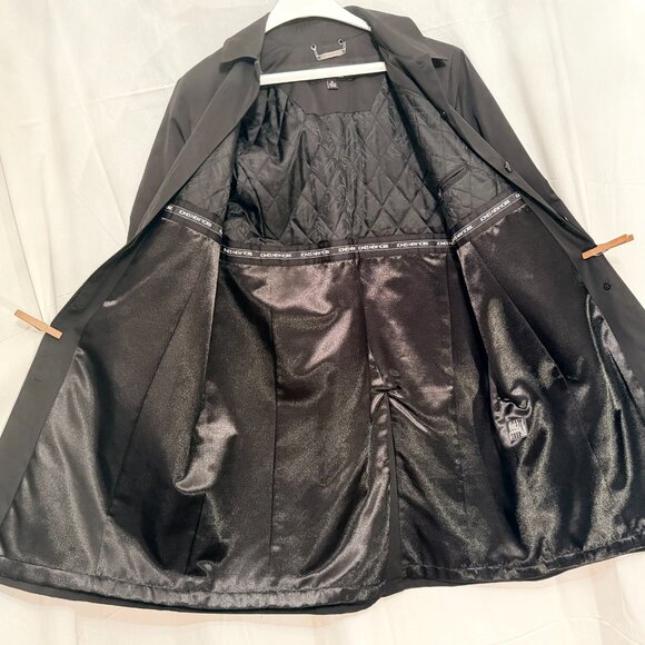 Jones New York Black Mid-Length Button Front Coat – Size M - Picture 2 of 6